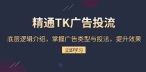 精通TK广告投流：底层逻辑介绍，掌握广告类型与投法，提升效果