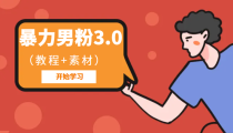 暴力男粉3.0：高利润的项目（详细教程+素材）