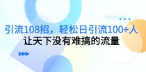 引流108招，轻松日引流100+人，让天下没有难搞的流量（无水印）