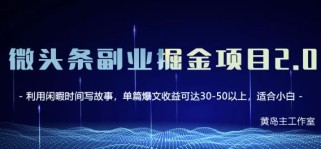 微头条副业掘金项目第2期，单天做到50-100+收益！（无水印）