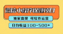 腾讯官方项目，可软件自动运营，稳定有保障，时间自由，永久售后，日均收益100-500+