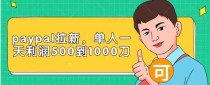 国外网砖项目：paypal拉新，10分钟5美刀，赶快通宵干【视频课程】