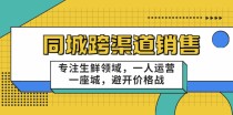 同城跨渠道销售，专注生鲜领域，一人运营一座城，避开价格战（无水印）