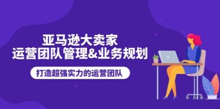 亚马逊大卖家运营团队管理，业务规划，打造超强实力的运营团队