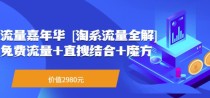 流量嘉年华[淘系流量全解]系列课：免费流量+直搜结合+魔方（价值2980）