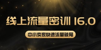 线上流量密训16.0：包含暴力引流10W+，中小卖家流量破局技巧等等