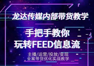 龙达传媒抖音密训营，手把手教你玩转feed信息流，轻松撬动百万流量