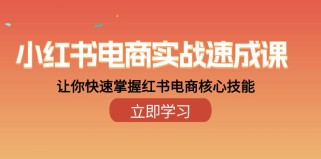 小红书电商实战速成课，让你快速掌握红书电商核心技能（28课）