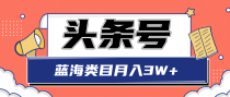 头条搬砖印刷机项目蓝海类目中视频玩法，轻松月收益3W+【视频】