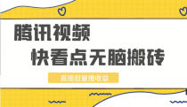 新实操腾讯视频及快看点无脑搬砖项目，直接怼量撸收益