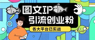 价值1688的抖音快手小红书图文ip引流实操课，日引50-100！各大平台已经实战