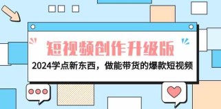 电商人必看短视频创作升级版：2024学点新东西，做能带货的爆款短视频