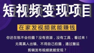 在家也能操作的短视频赚钱项目，无需真人，不用拍摄，纯搬运月入2到5万