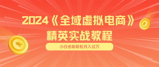 月入五位数 干就完了 适合小白的全域虚拟电商项目+交付手册