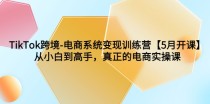 TikTok跨境-电商系统变现训练营【5月新课】从小白到高手，真正的电商实操课 