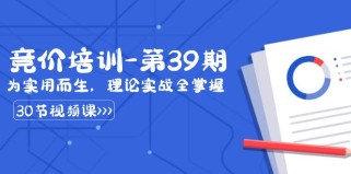 某收费竞价培训-第39期：为实用而生，理论实战全掌握（30节课）