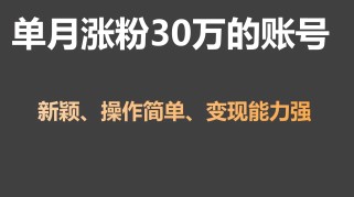 单月涨粉30万，带货收入20W，5分钟就能制作一个视频！