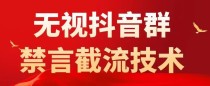 外面卖1500抖音粉丝群无视禁言截流技术，抖音黑科技，直接引流，0封号（教程+软件）