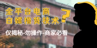 外面收费2980的全平台电商白嫖撸货技术（仅揭秘勿操作-商家防范必看）