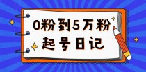 0粉到5万粉起号日记，持续变现 实操过程