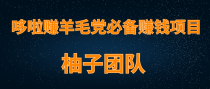 柚子团队内部项目课程：羊毛党必备兼职项目，哆啦赚轻松日入200+