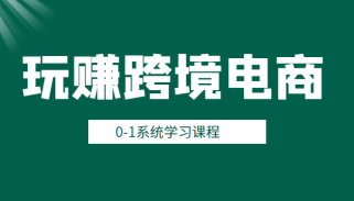 玩赚跨境电商之0基础课程，0-1系统学习课程（20节视频课）