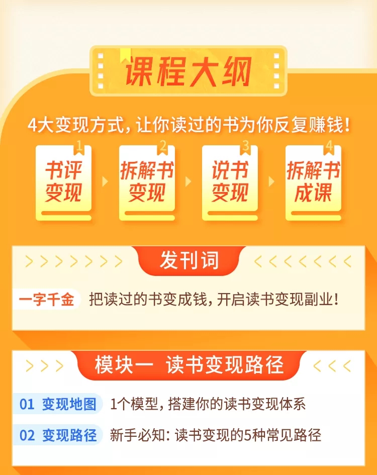 读书变现营，每天半小时，把读过的书统统变成钱【赠999元大礼包】