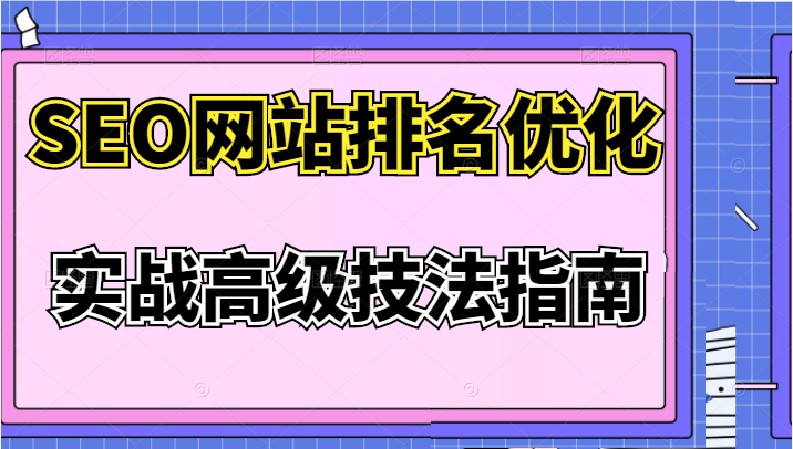 SEO网站排名优化实战高级技法指南，价值3980元