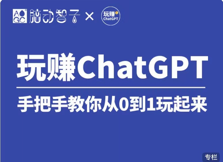 价值399 国内Top1 玩赚ChatGPT社群视频课（第七期）